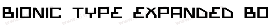 Bionic Type Expanded Bold字体转换